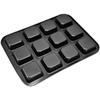 Mini Kastenform Backformen 12 Mulden Brownie Backform Kohlenstoffstahl Muffin Backgeschirr Cupcake Brot