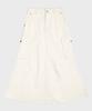 Pallet Long Cargo Shirred Skirt Ivory