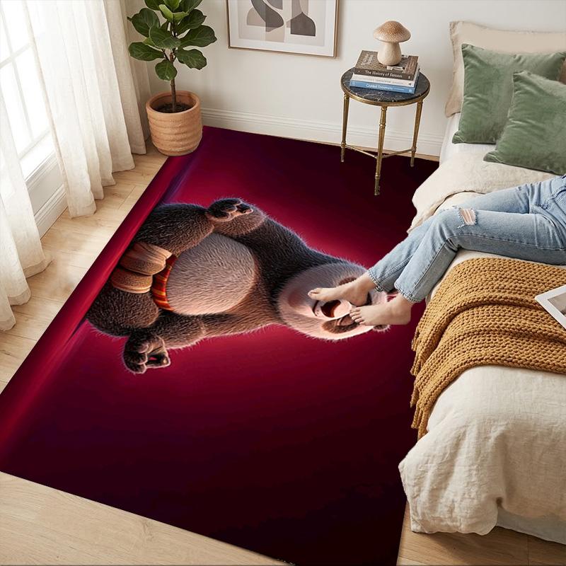 Kung Fu Panda Living Room Nonslip Area Rug Soft Carpet For Bedroom Game Playroom Sofa Office Home Decor Doormat Christmas Gift C9291105