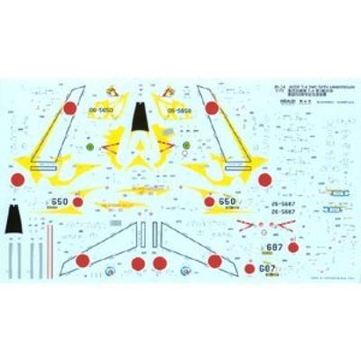 Autocolant Platts JASDF pentru a 50-a aniversare a celei de-a 3-a aripi aeriene, piese model din plastic, T-4 JD-34