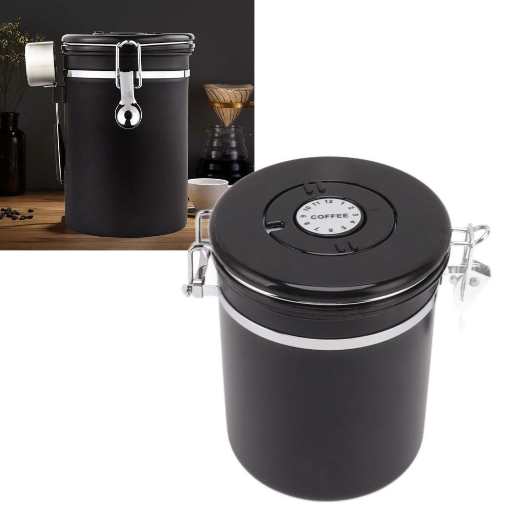 1.2L / 1.5L / 1.8L Coffee Bean Storage Container Airtight Coffee Container  For Cereal Storage