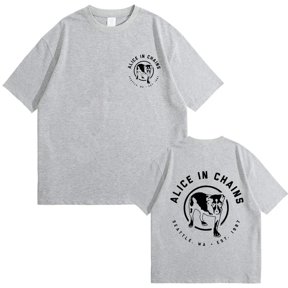 Alice in Chains Album Graphic Tee Unisex Vintage Goth Punk Grunge Rock Mens Casual Oversized 100 Cotton TShirt S