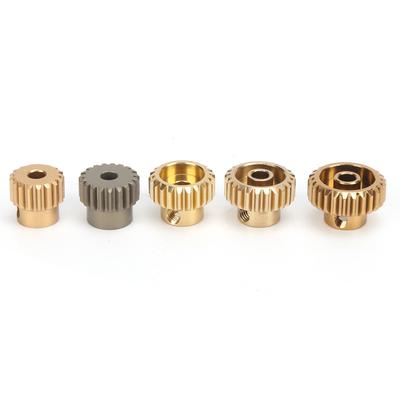 5PCS 7075 Aluminum Alloy 48P Pinion Gear Set Motor Gears Kit for 110 RC Car (17T?25T)