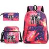 Katseye Kpop Girl Group Print Travel Backpack Laptop School Bag Set of 3, Unisex Large Capacity Daypack