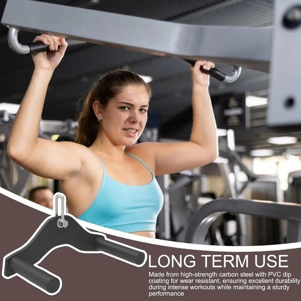 Anti-Slippery Back Muscle Row Handle Fits The Palm Curl Triceps Press Down Bar  Gym