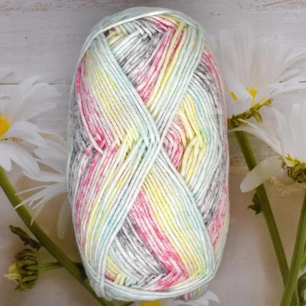 Milk Cotton Yarn Crochet knitting Rainbow Segment Dyed Combed Skin Affinity Handmade Knitted Baby Wool Sweater Scarf Thread 5PCS