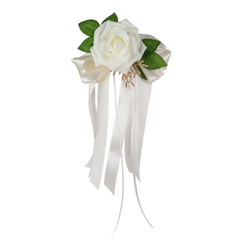 Artificial Floral Arrangement For Wedding Chair Decors Car Ornament Outdoor Ceremony Weatherproof Silk Flower Decoration