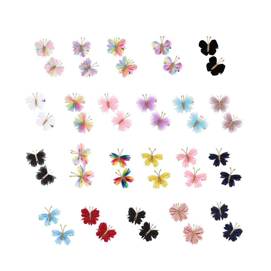 2 Pieces Butterfly Hair Clips Curly Straight Hair Versatile Braids Hair Accessories Hair Pins for Wedding Birthday Gifts Street