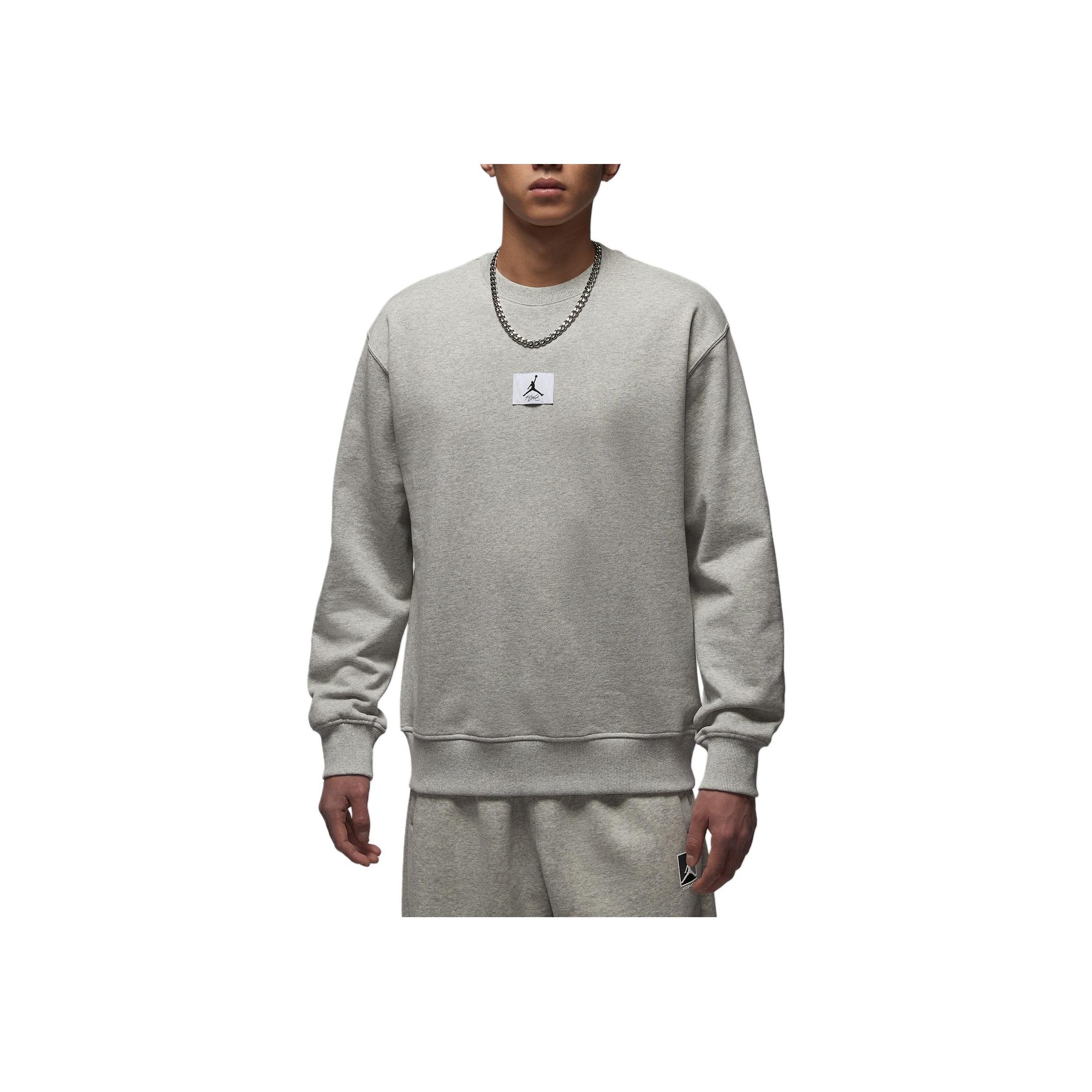 

Jordan Flight Fleece Crewneck Soft Knit Sweatshirt Men sweatshirt FV7260-050 2XL