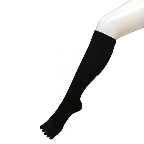 Hironoba no Long Toe Socks (Yubi Ba) (Foot Length 25.5-28cm, Black)