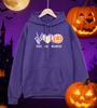 Heart Pumpkin Lantern Spider Web Printing Men Hoodie Fleece Casual Hoody Multicolor Loose Streetwear All-Match Pocket Pullovers