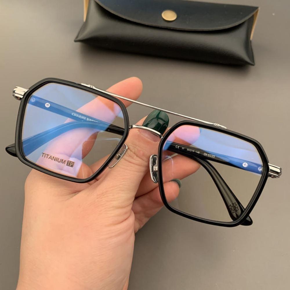 Retro Fashion Anti Blue Light Glasses For Men And Women Double Beam Anti Blue Light Computer Mirror Reading And Playing Ga