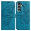 For Samsung Galaxy A35 5G Case Butterfly Imprinted Wallet Stand PU Leather Flip Phone Cover with Strap