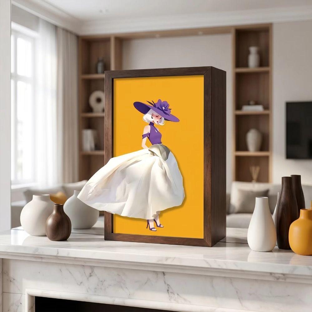 Elegant Design Ballet Tissue Box Luxury Art Tissue Dispenser Skirt Tissue Box Bedside Table