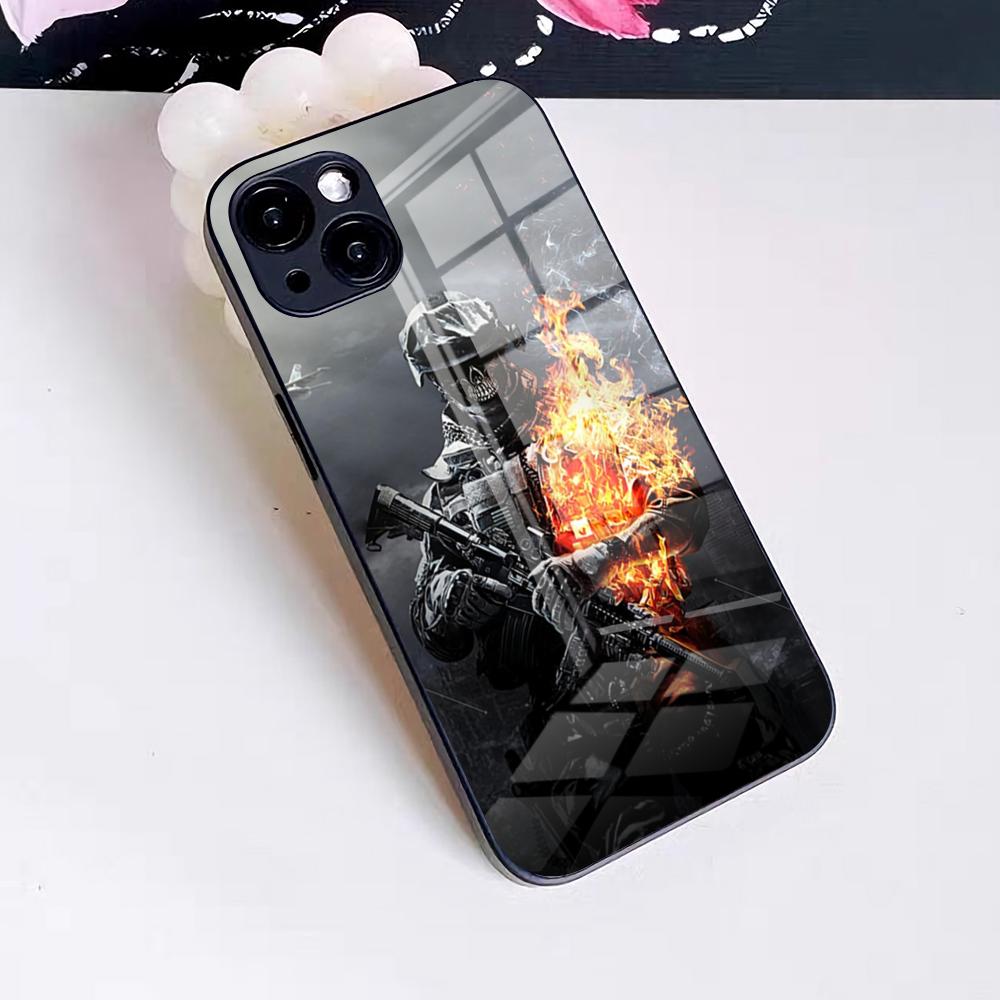 Game Battlefield 6 Phone Case For IPhone 17 Pro Max 16 15 14 Pro Max 13 11 X Xs Xr 8 7Plus Glass Cover
