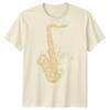 Saxophone Jazz Music Unisexs Tshirt Ornate Instruunisext