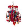 Hanging Bird Chew Toy Multicolor Wooden Block Finch Parakeet Conures Swing