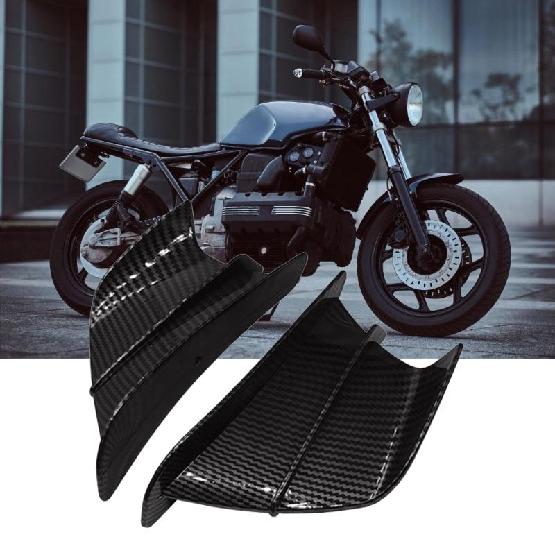 ABS Motorcycle Side Wind Winglets for Competitive Bikes High Speed Stability Improved Ride Comfort on Various Terrains