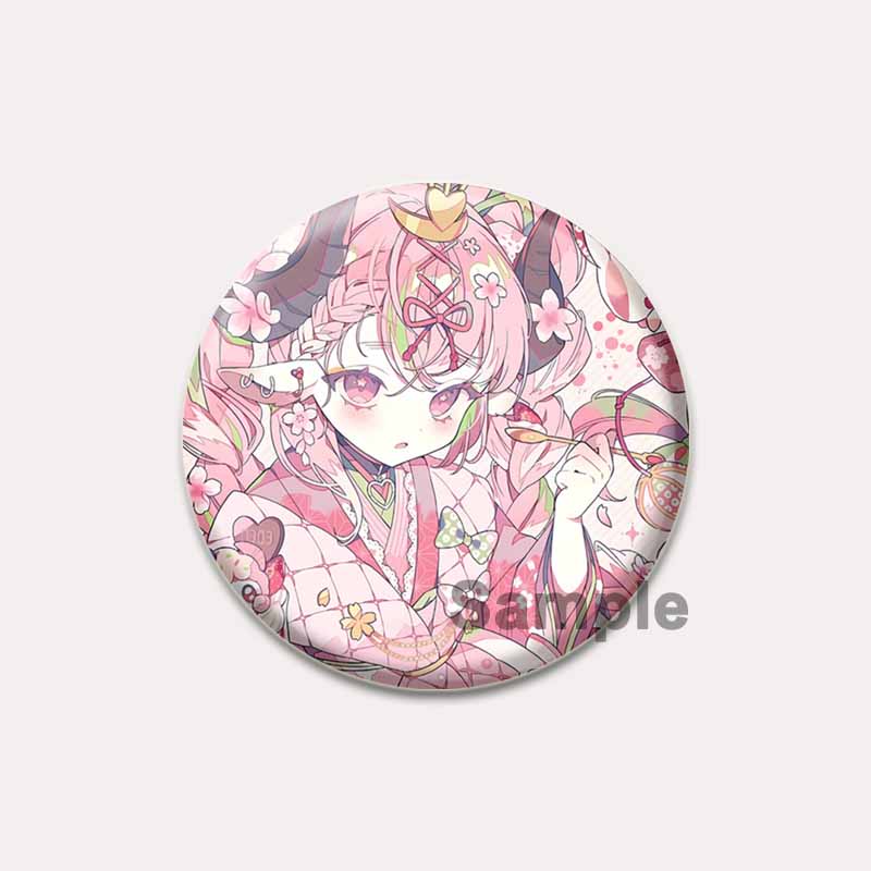 

32/44/58 мм Хацунэ Мику мультяшная фигурка броши косплей певица значок для воротника рюкзак шляпа аксессуар ручной работы аниме эмалированная булавка 32mm