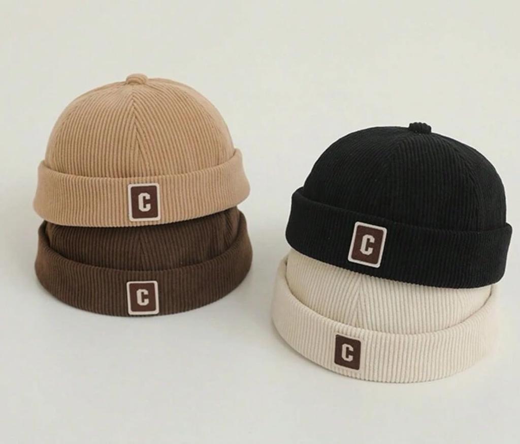 Sproutsy Kids' Fisherman's Cap, Brimless, Docker Hat, Corduroy (Brown)