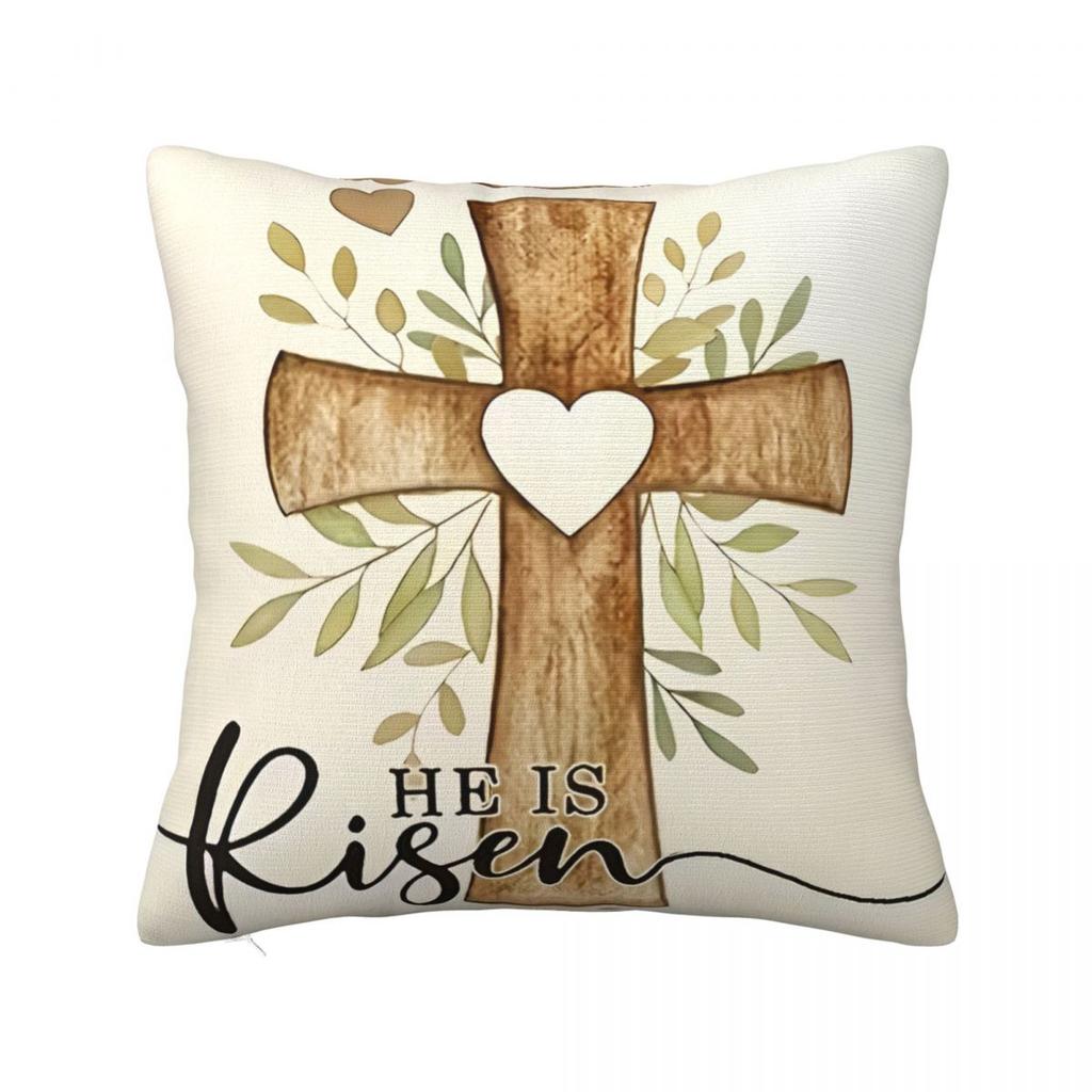 Easter Rabbit Bunny Pillowcases Sofa Cute Cushion Cover Funny Home Decoration Throw Pillow Case 40*40