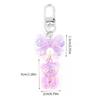 Acrylic Charming Bear Keychain Pendant Eye Catching Bowknot Key Holder for Keys