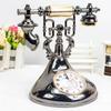 European Style Telephone Clock Model Antique Telephone Clock Ornaments  Student
