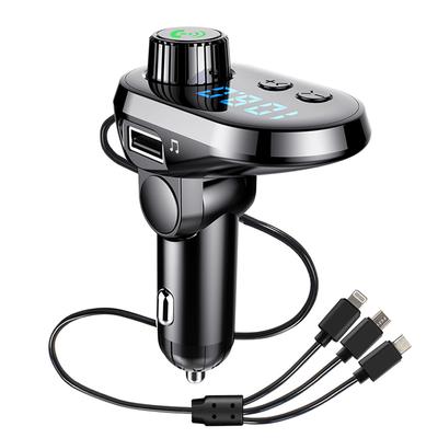 Car Handsfree Wireless Bluetooth 5.0 Kit FM Transmitter Car LCD Display MP3 Player USB Charger FM Modulator Car Accessories