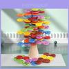 Wooden Stacking Balance Toy For Kids Development And Color Recognition