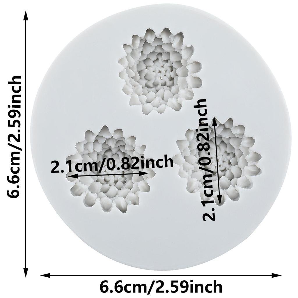 Flower Silicone Molds Daisy Flower Fondant Mold Cake Decorating Tools Cupcake Topper Candy Chocolate Gumpaste Mold