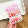 Pegatinas de Uñas Portátiles de Dibujos Animados para Niñas - Estilo Largo Blanqueador de Uñas, Nuevo Diseño 2026 para Uñas de Niñas Medianas y Grandes