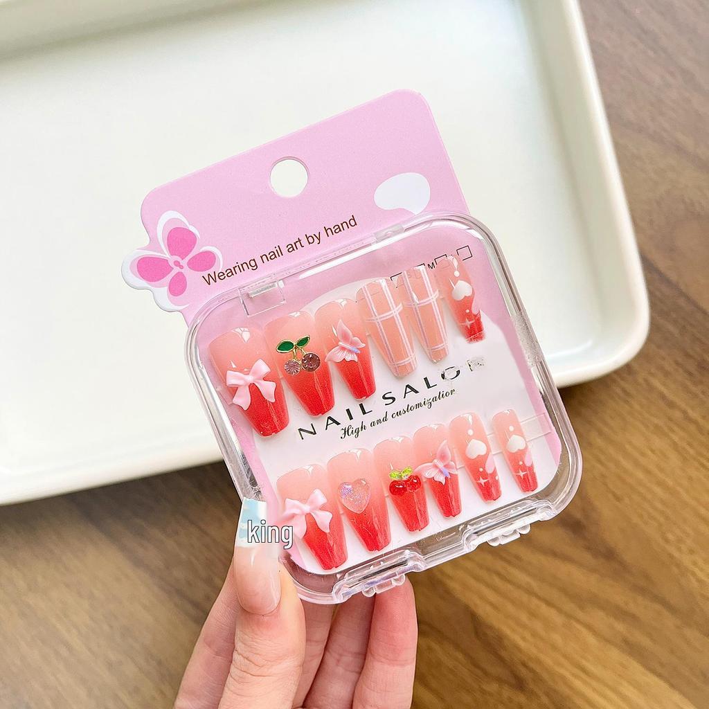 Pegatinas de Uñas Portátiles de Dibujos Animados para Niñas - Estilo Largo Blanqueador de Uñas, Nuevo Diseño 2026 para Uñas de Niñas Medianas y Grandes