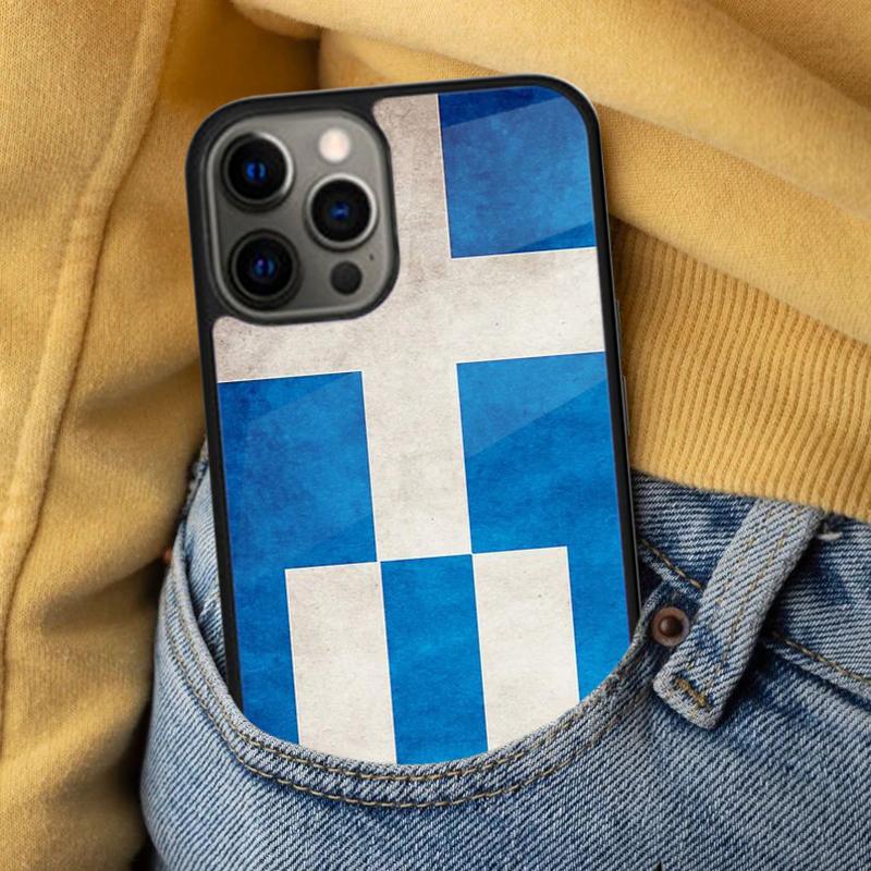 Greece Greek National Flags Soft Phone Case for iPhone 17 Air 16e Pro max 15 Pro 13 14 Plus 11 12 MagSafe Magnetic Coque