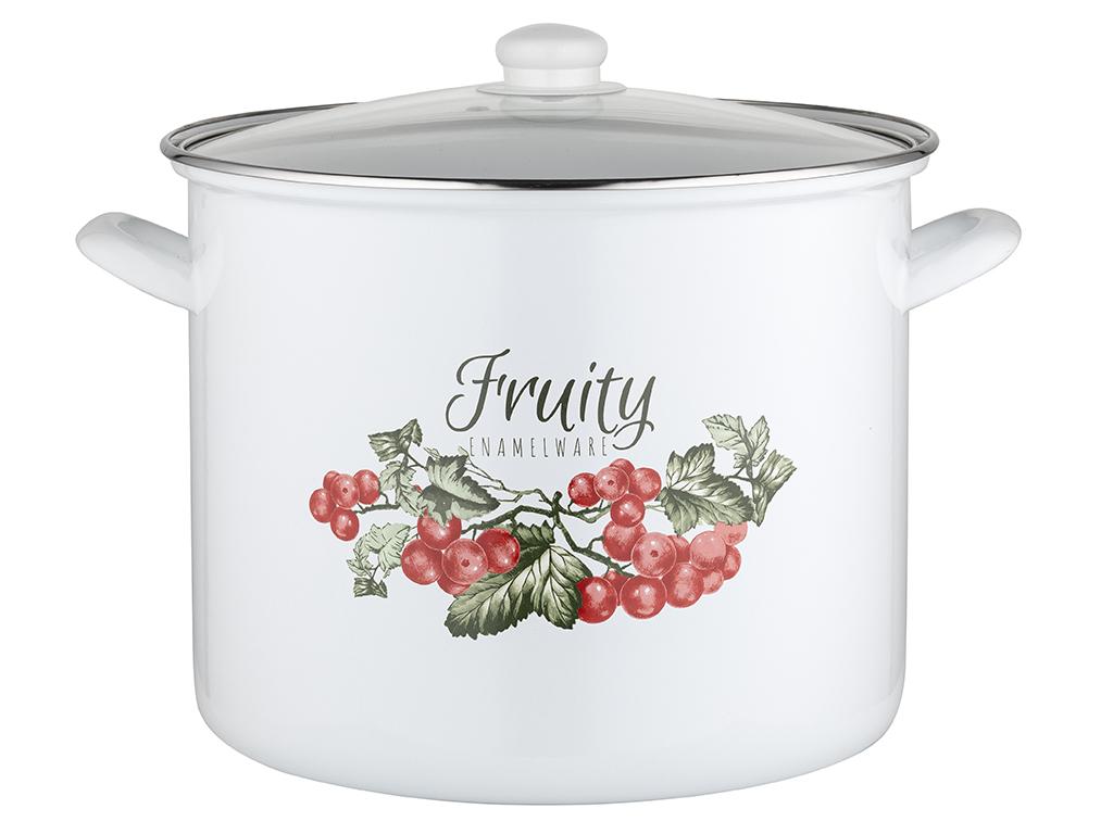 Smaltovaný vysoký hrnec Kalina 28cm 14L S/P