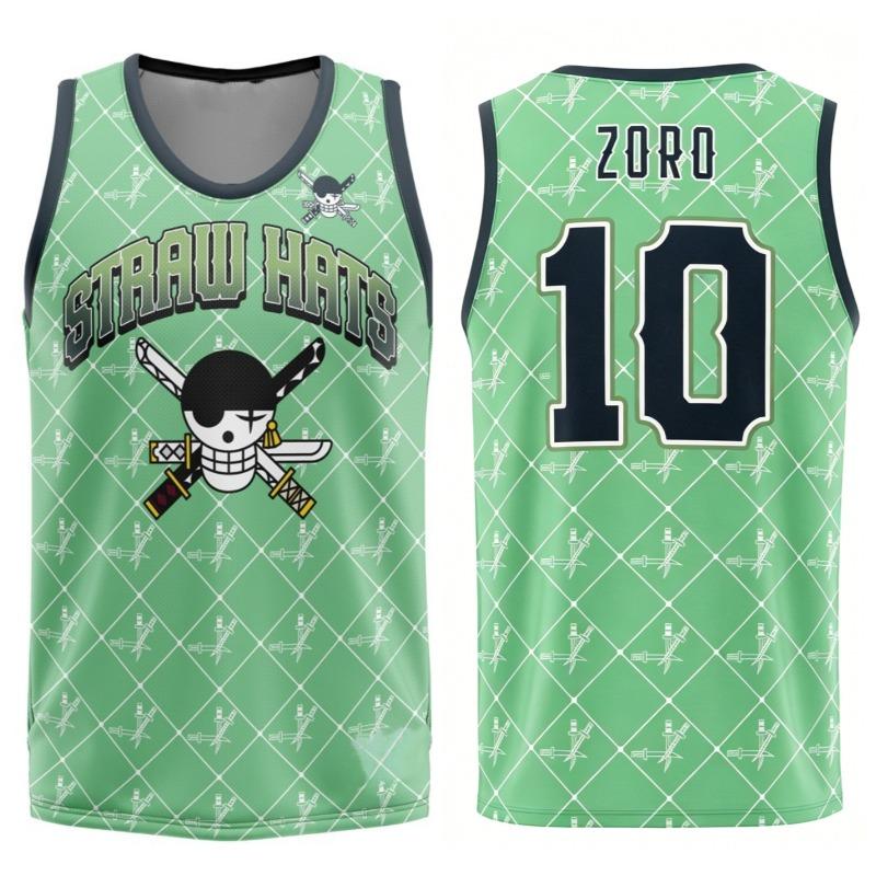 2026 Letní Jednodílný Zoro Retro Cosplay Vesta Pánská Oversize 3D Tištěné Bezrukávové Tričko Rodinné Unisex Dětské Sportovní Tričko
