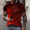 Men's Eagle 3D Digital Printed Loose Casual T-shirt