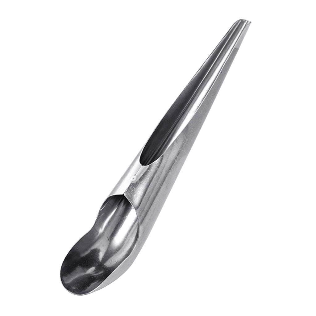 Velká nerezová lžíce na krmení ptáků pro papoušky a domácí ptáky s dlouhou rukojetí pro snadné krmení v kleci, naběračka