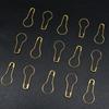 30pcs Small Safety Pins 22mm Gourd Shaped Gold Color Iron Pins DIY Knitting Crocheting Tools