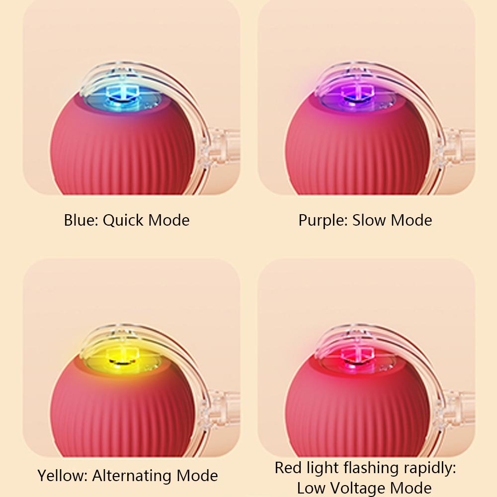 1x Interactive Cat Toy Rolling Ball Fast Rolling on Carpet Toys for Cats or Dogs