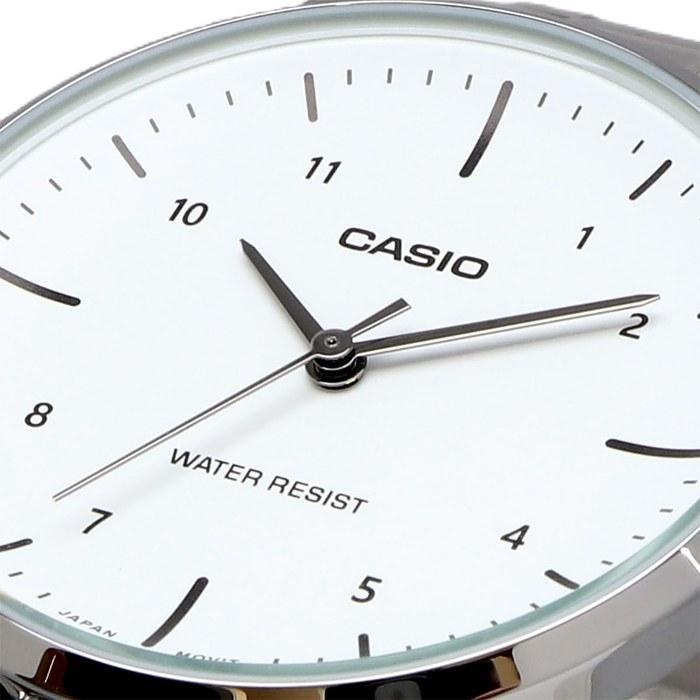 Casio LTP-VT03D-7B Women's Quartz Analog Watch, White Metal Band