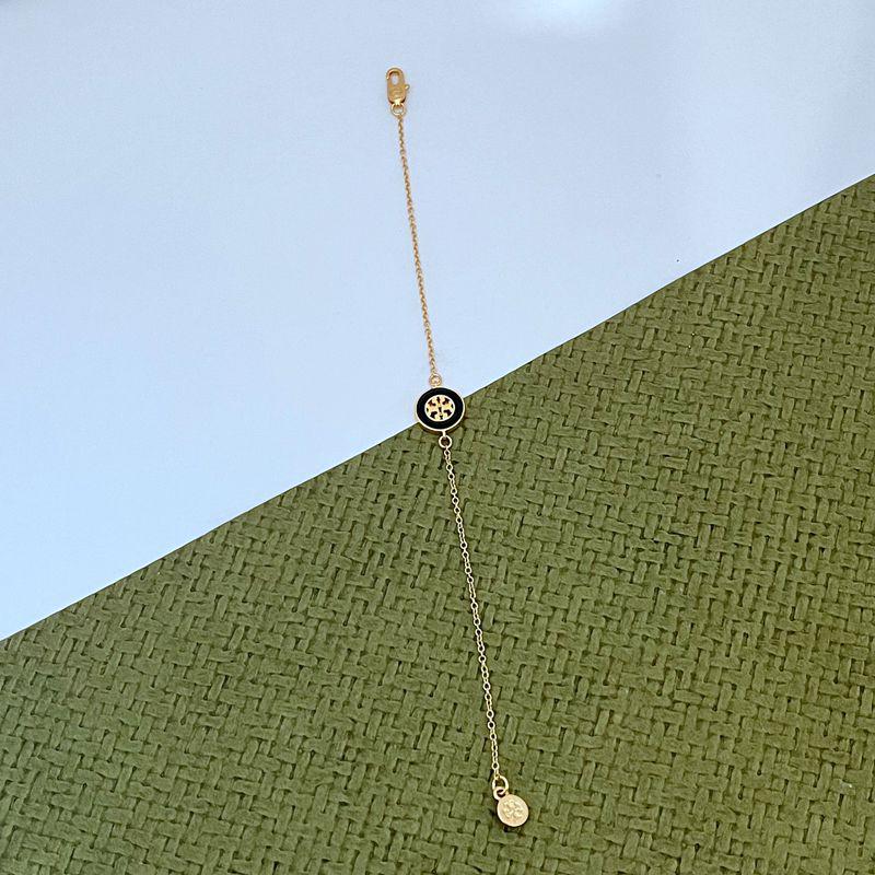 Moderne europäisch-amerikanische Emaille Hohlmetall Anhänger Halskette & Armband