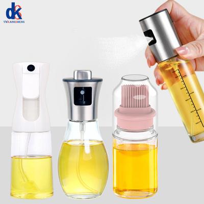 100/200ml Glass Oil Spray for Kitchen Oil Nebulizer Dispenser Sprayer Airfryer BBQ Camping Olive Oil Diffuser Cooking