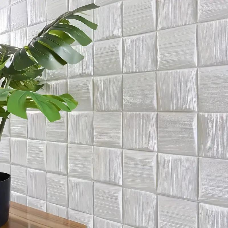 35*35cm 3D Stereo Kendinden Yapışkanlı Duvar Çıkartmaları Su Geçirmez Yatak Odası Oturma Odası Arka Plan Dekorasyon Duvar Kağıdı