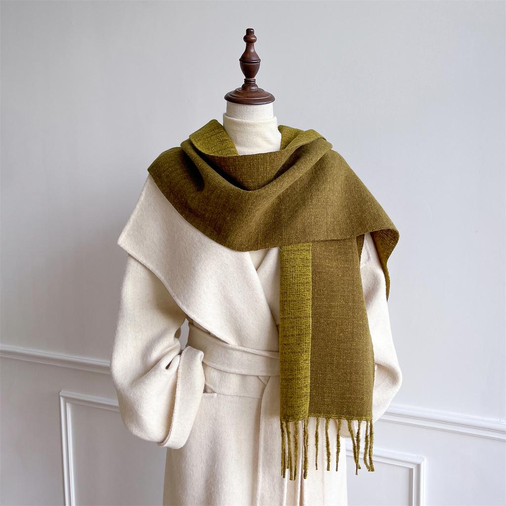 Luxury Brand Cashmere Women Plaid Scarf Winter Warm Shawl and Wrap Bandana Pashmina Female Foulard Square Thick Blanket Poncho