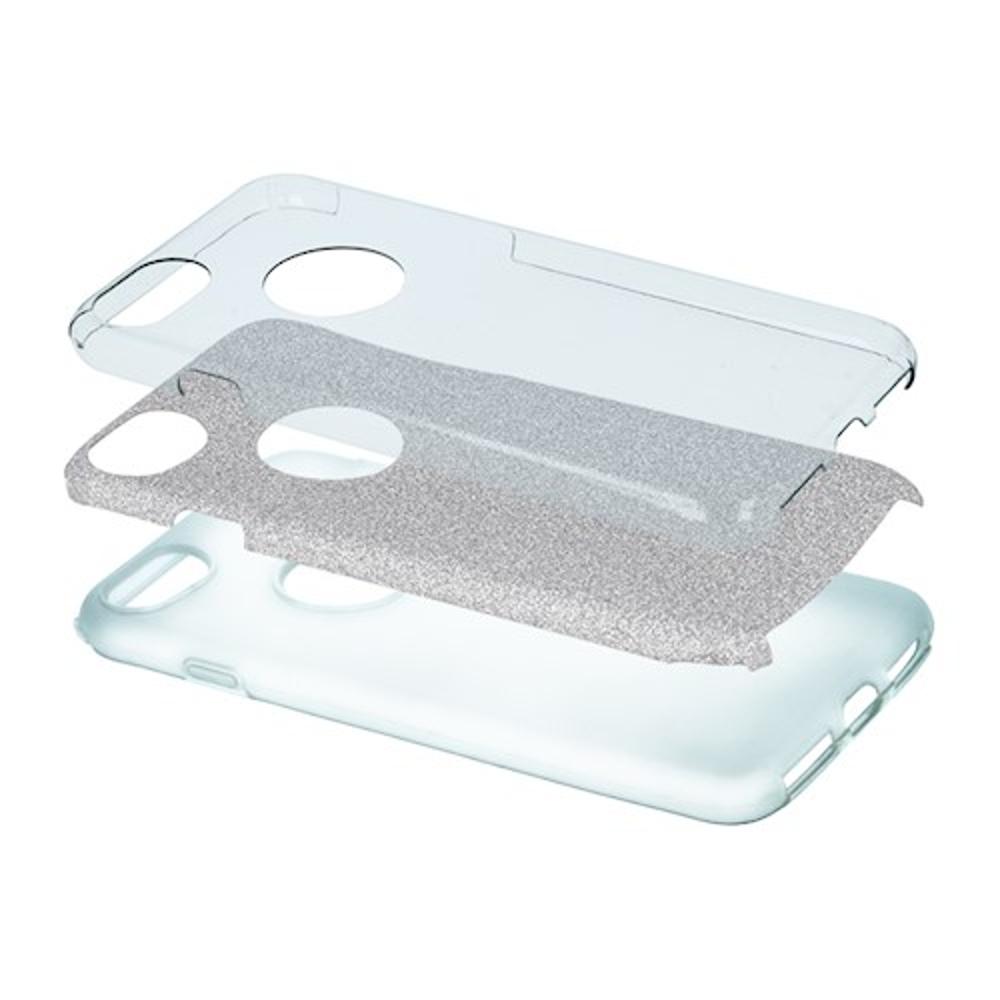 3-in-1 Glitter Case For Xiaomi Redmi Note 10 5G / Poco M3 Pro / M3 Pro 5G Silver