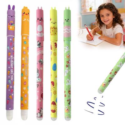 Erasable Ballpoint Pen 0.5mm Blue Ink Pen Smooth Writing And Soft Grip Cute