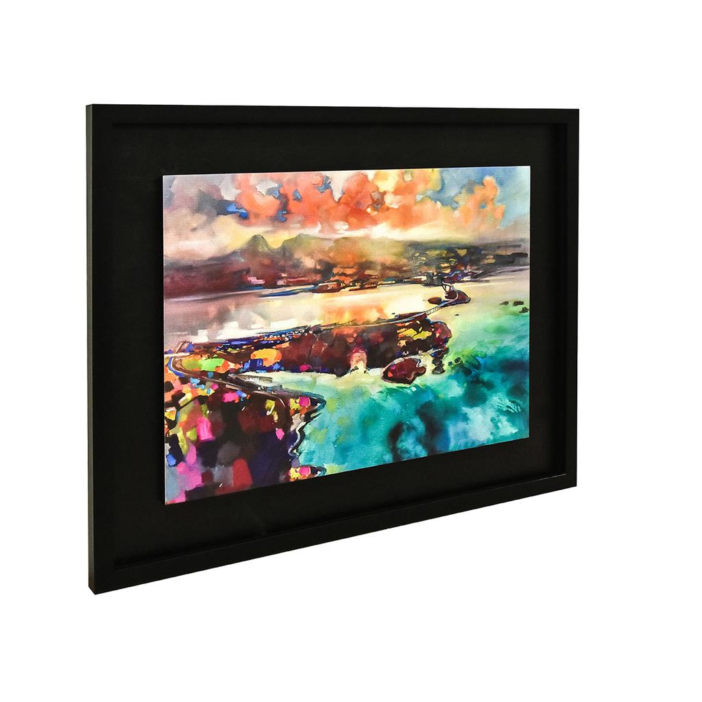 Scott Naismith Skye Bridge Wood Framed Plaque