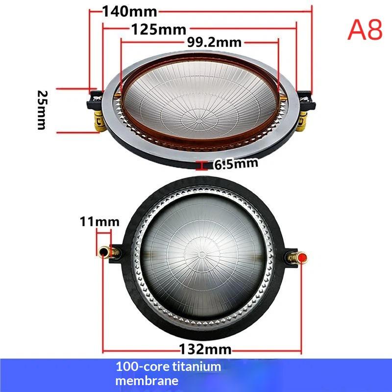 1Pcs Titanium Compression Driver Diaphragm Speaker Voice Coil Unit Multiple Sizes High Fidelity For Speaker Repair Replacement
