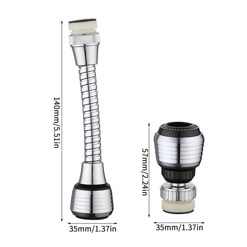 Wasserhahn-Verlängerungsrohr Wasserhahn-Sprüher-Verlängerungsgerät Mit 360-Grad-Drehung Spülbecken-Wasserhahn-Verlängerer Wasserhahn-Verlängerungsgerät Wasserhahn