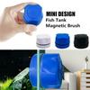 Mini Magnetic Aquarium Fish Tank Brush Algae Glass Cleaner Sponge Scrubber Tool